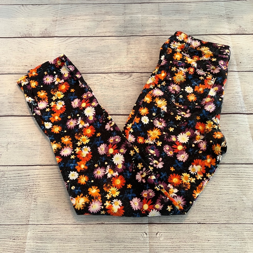 D-Signed Black Floral Jeans
